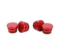 4 Pcs Cigarette, Alloy Power Outlet Dust Cover for Vehicles with 12V Accessory Plug Lighter Socket Cap Aluminium (Red)