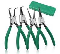 4 Pcs Circlip Pliers 7inch Internal & External Straight & Bent Tip Circlip Pliers for DIY Repair