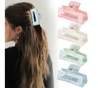 4 Pcs Claw Clips, Non slip Hair Clip Matte Jaw Clips, Shark Claw Clip for Girls and Women