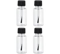 4 Pcs Clear 20ml Empty Refillable Nail Polish Bottles Transparent Glass Nail Varnish Bottles Containers with Brush Cap for Nail Art Nail Polish Nail Art and Polish Polish