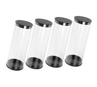 4 Pcs Clear Golf Ball Container Display Holder Portable Ball Case Tube with Cap Golf Organizer Easy to Use Golf Ball Container Golf Display Holder