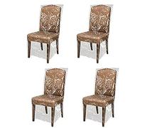 4 Pcs Clear Plastic Chair Covers, Transparent PVC Dining Chair Seat Protectors Waterproof Cover, Reusable Dining Chair Protectors