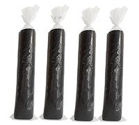 4 Pcs Clear Plastic Rolled Rug Storage Bag with 10 Ties - Fits Rug up to 6'x9', Heavy Duty for Indoor Outdoor Carpet Shipping, Packing, Moving and Storage