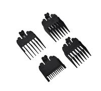 4 Pcs Clipper Guards Set - Professional Hair Clipper Guide Combs & Beard Trimmer Guards for Wahl & Most Clippers - Nylon Comb Attachments for Precision Hair Cutting & Styling