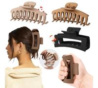 4 PCS Cloud Claw Clips for Women, Unsnappable Soft Hair Claws for Lying Down & Driving |Strong Hold Hair Claws for Thick Curly Hair | Cozy Hair Accessories for Sleeping & Travel Christmas Gifts