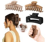 4 PCS Cloud Claw Clips for Women, Unsnappable Soft Hair Claws for Lying Down & Driving |Strong Hold Hair Claws for Thick Curly Hair | Cozy Hair Accessories for Sleeping & Travel Christmas Gifts