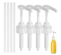 4 Pcs Coffee Pumps for Syrup Bottle, Compatible with Monin Syrup Pump, Resilience Precision Pump for Jams Coffee, Home Use(1000ml*4)