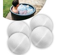 4 Pcs Cold Plunge Filter Scum Absorber, Ice Bath & Cold Plunge Accessories, Reusable Ice Bath Tub Filter Oil Scum Balls Floating to Keep Water Clear, Cold Plunge Water Filter, Ice Bath Water Cleaner