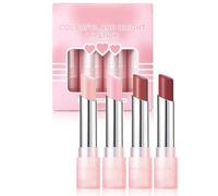 4 Pcs Color Changing Lipstick Set Moisturizing Lipstick Bright Colorful Makeup Supplies For Women