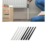 4 Pcs Conceal Pipes Cap, Adjustable Length Radiator Cover, Radiator Pipe Sleeves, Radiator Pipe Covers, Radiator Pipe Collars (White-300mm)