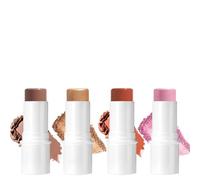 4 Pcs Contour Highlighter Blush Sticks, Cream Contour Beauty Wand, Creamy & Pigmented, Long Lasting, Smooth Natural Face Contouring Illuminator