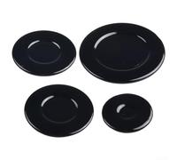 4 Pcs Cooker Hob Gas Burner Cap, Burner Crown Flame Cap Kit, Flame Burner Cap Crown For SABAF Accessories, 55mm 75mm 100mm(Concave)