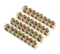 4 Pcs Copper Screw Terminal Connector 8 Hole Ground Neutral Bar