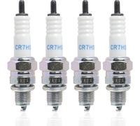 4 Pcs CR7HSA Spark Plugs, Replacement for NGK 4549 CR7HSA Spark Plug, Professional Nickel Alloy Standard Spark Plugs CR7HSA for Scooters and Motorcycles