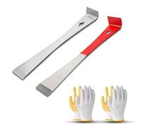 4 PCS Crowbar Set, Heavy Duty Crow Bar for Pulling Nails and Scraping Paint, Small Pry Bar for Beekeeping and Woodworking Projects, Multi-Functional Pry Tool Kit for Home Remodeling