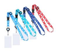 4 PCS Cruise Lanyard with Card Holder, Lanyard Card Holder Retractable for Ship, Name Badge Holders for Student Teacher Nurse, Adjustable Lanyards for Neck (D)