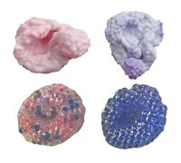 4 PCS Crunchy Stress Ball, Sugar Ball Toys, Squishy Stress Balls for Adults, Handmade Sugar Squishy for Stress Relief, Portable for Office, School, Travel, 6cm