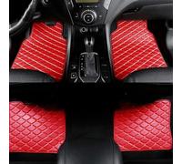 4 pcs Custom Waterproof Anti-Slip Car Floor Mats for SsangYong Tivoli XLV Air Grand LUVi 2015~2022,Front Rear Full Set leather floor mats,PU leather,A-red