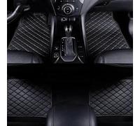 4 pcs Custom Waterproof Anti-Slip Car Floor Mats for VW Polo Mk5 6R 61 6C 2010~2017,Front Rear Full Set leather floor mats,PU leather,D-black