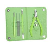 4 Pcs Cuticle Trimmer With Pusher And Scissors Remover Nails File Stainless Steel Pedicure Manicure Tool