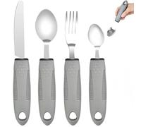 4 Pcs Cutlery for Arthritic Hands,Disability Aids Cutlery for Disabled Hands, Disabled Cutlery for Adults Adaptive Eating Drinking Utensils, Arthritis Aids for Disabled People Elderly Parkinson