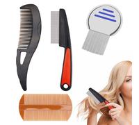 4 Pcs Dandruff Comb,Psoriasis Comb,Dandruff Removal Comb,Scalp Comb for Women and Men,Scalp Massage Head Lice Comb for Refreshing Promotes Scalp and Hair Health,Multifunctional Hair Tool
