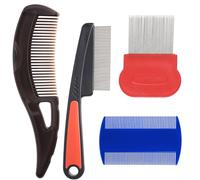 4 Pcs Dandruff Comb Psoriasis Scalp Combs for Women and Men Stainless Steel Fine Tooth Psoriasis Comb for Scalp Sweep Detoxing