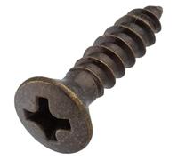 4 pcs Decorator Screws #4 x 1/2 in Oval Head Phillips Drive Bronze Plated