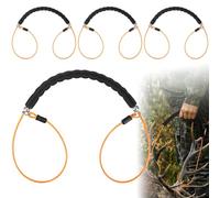 4 Pcs Deer Sled Deer Drag and Harness 43.3" Lightweight Portable Wirerope Cinch Hunting Accessories with Thick Foam Handle Hunting Gear Accessories Gifts Works with Bucks Does