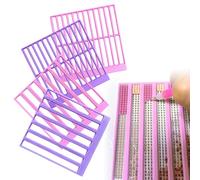 4 Pcs Diamond Art Ruler Tools, Diamonds Painting Rulers, Diamond Art Ruler Dot Drills Alignment Tool for Full Drill or Partial Canvas Alignment, Faster and Neater