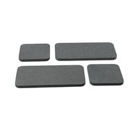 4 Pcs Diatomite Mud Soap Dish Set Fast Drying Water Absorbent Trays for Bathroom and Kitchen Natural Diatomaceous Earth Soap Holder with Silicone Feet (White Light Gray Deep Gray)