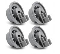 4 PCS Dishwasher Lower Rack Basket Roller Replacement Wheels Set | Universal Dishwasher Basket Rollers for Lower Rack - Heat Resistant Replacement Wheel Compatible with Bosch Siemens Neff Beko