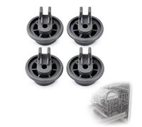 4 Pcs Dishwasher Lower Rack Wheel Replacement Parts | Basket Rollers Compatible with Bosch,Siemens,Neff,Beko,Spare Wheels for Lower Basket,Heat Resistant & Smooth Gliding