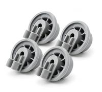 4 Pcs Dishwasher Lower Rack Wheels Replacement Kit, Durable Basket Rollers for Integrated Dishwasher, Heat Resistant & Smooth Gliding Spare Parts Compatible with Bosch Dishwasher