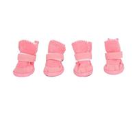 4 PCS Dog Shoes for Small Dogs, Lightweight Adjusting Cat Dog Snow Booties, Soft Prevent Slip Pet Dog Shoes for Chihuahua Bichon Schnauzer (2)
