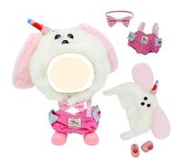 4 Pcs Doll Clothes for 17cm Dolls, Happy Pony Doll Clothes Accessories Set with 1 Hat 1 Romper Suit 1 Bow Tie 1 Shoes for Girls Boys Kids Birthday Gifts，No Doll