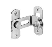 4 Pcs Door Lock Guard Latch Bolt 90 Degree Stainless Steel Toggle Latch Sliding Barn Door Lock Cabinet Closet Right Angle Lock for Garden(Silver S-90 Degree)