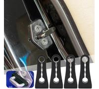 4 PCS Door Lock Sound Deadener Damper for Skoda Octavia Mk3 2014-2019, Rubber Car Door Lock Shock Absorber Car Door Lock Sound Damper Wear-Resistant Sound,Black