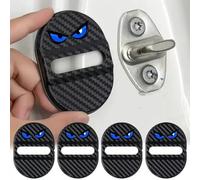 4 Pcs Door Lock Striker Covers for Citroen e-Mehari 2016-2023, Premium Auto Interior Latch Protector Cap Styling Replacement Accessories,Blue