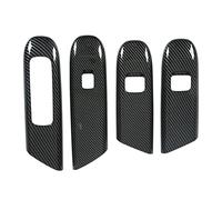 4 Pcs Door Window Control Panel Cover Carbon Fiber Style Window Lifter Decor Replacement for C-class W206 2022 and Later