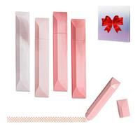 4 PCS Double Sided Tape Pens, Strong Adhesive Glue Tape Roller, tape pens for crafting, With sticky notes, High Viscosity for DIY Crafts Easy to Carry (5PC Pink)