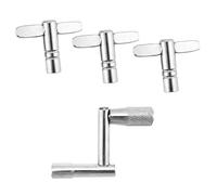 4 PCS Drum Keys, Basic Drum Tuning Keys and Continuous Standard Motion Speed key, Sturdy Acoustic Drum Speed Wrench Universal Drum Key Tuner