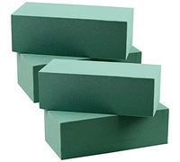 4 Pcs Dry Floral Foam for Artificial Flowers Wet Floral Foam Bricks Grey Florist Styrofoam Blocks for Spring Fresh Flower Arrangement and Crafts Supply Permanent Botanicals