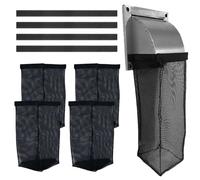 4 PCS Dryer Lint Bag Dryer Lint Collector,Lint Dust Bag for Outdoor Dryer with Adhesive,Indoor Vent Lint Trap Dust Bag Dryer Lint Bag for Capturing Lint & Dust Fits 4-Inch Diameter Dryer Vent Ducts