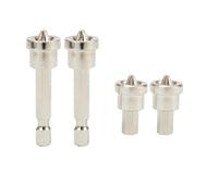 4 Pcs Drywall Screwdriver Bit Set with Hex Shank 6.35mm for Plasterboard and Woodworking Screws PH2, 25mm and 50mm Lengths, Made of Chrome Vanadium Steel