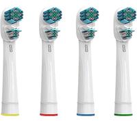 4 Pcs Dual Clean Replacement Toothbrush Heads Compatible with Oralb Electric Toothbrush, Double Heads and Soft Bristle for Superior Cleaning and Whitening