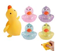 4 PCS Duck Squishy, Squishy Duck, Soft and Durable Tools for Office and Home Use, Can Focus and Relaxation, Suitable for Adults