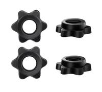 4 PCS Dumbbell Clips Barbell Bar Hexagon Nuts Dumbbell Hex Nut Spinlock Collar Anti-Slip Spin-Lock Collar Screw Hex Nut Screw Clamps Barbell Spin-Lock Collars for Lifting Barbells Dumbbell Bars