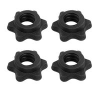4 PCS Dumbbell Clips, Barbell Clips Weight Clips - Dumbbell Hex Nut Spinlock Collar, Anti Slip Barbell Clips Barbell Collars Hex Dumbbell Screw Ends Dumbbell Barbell Bar Clips for Weight Lifting