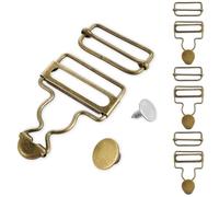 4 PCS Dungaree Clips, Overall Clasp Replacement Stainless Steel Overall Clips for Bib Overalls Fleece Pants Suspenders Snow Pants Clothing Handbags Backpacks